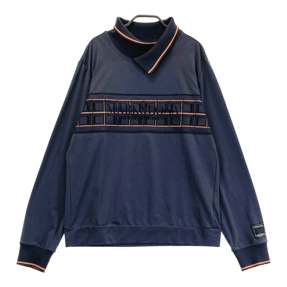 サイズ：50 MARKu0026LONA マークアンドロナ 2023年モデル 裏起毛 ハイネック 長袖 Tシャツ  グレー系 [240101225329]# ゴルフウェア メンズ ストスト