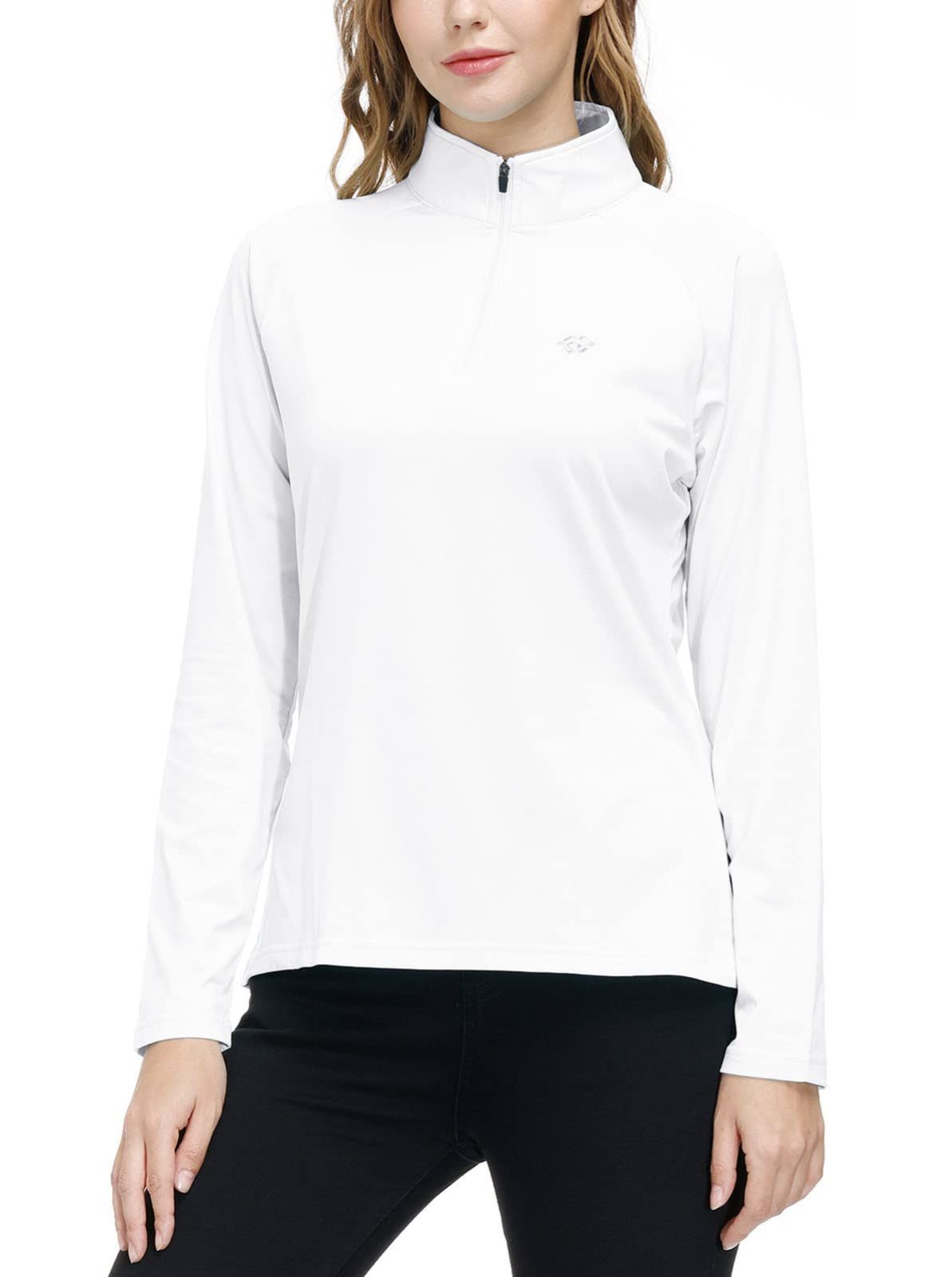 YIRUIYA ハーフジップ レディース 長袖 スボーツウェア ランニングウェア レディース 長袖 tシャツ ストレッチカットソー トップス 吸汗速乾  UVカット カジュアル 春秋冬 インナー メルカリShops