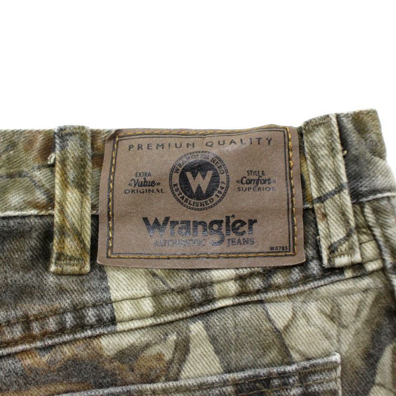 00s Wrangler リアルツリーカモ ダブルニー デニムパンツ メンズ