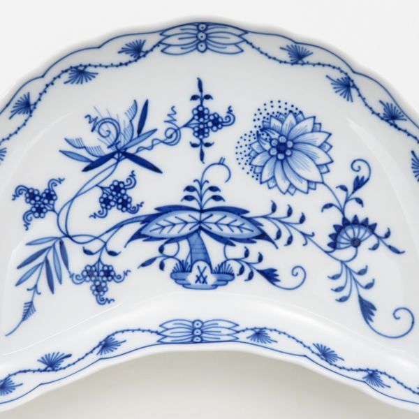 マイセンブルーオニオン三日月プレート&プレートセット