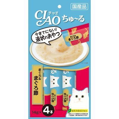 いなば CIAO ちゅーる まぐろ＆まぐろ節 14g×4本入り 1ケース48袋