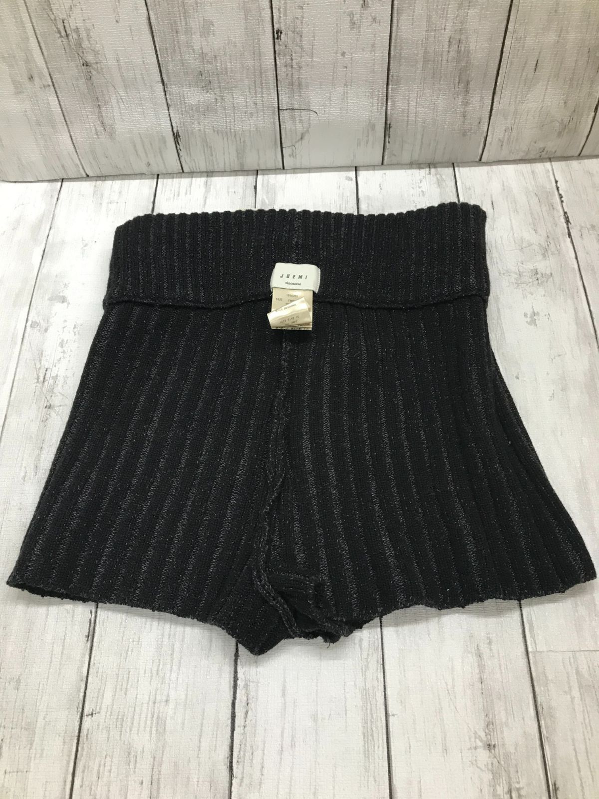 juemi 】ジュエミ ニットショートパンツ ブラック フリーサイズ