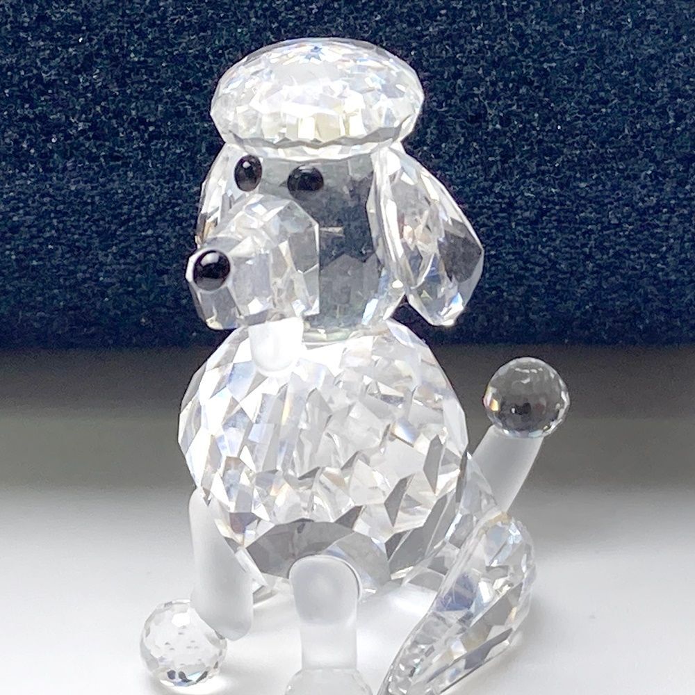 rm) SWAROVSKI スワロフスキー 座りプードル 犬 プードル 181317 置物