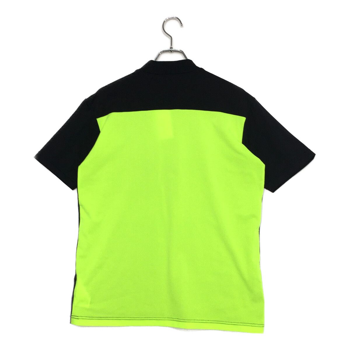 【アウトレット特価品】 メンズ ムータマリン muta MARINE 半袖シャツ 6 L 紺×黄緑 ネイビー モックネック メッシュ