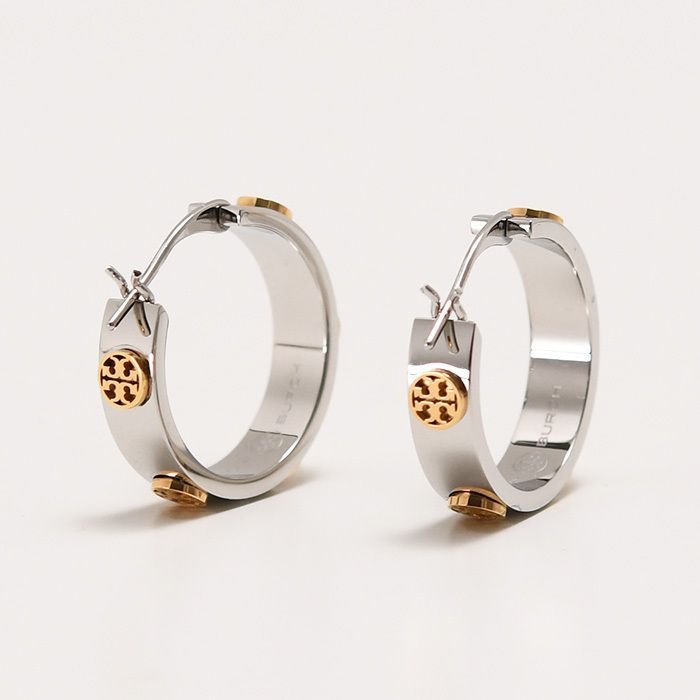 【新品】TORY BURCH ゴールド フープピアス TORY BURCH トリーバーチ アクセサリー ピアス ミラースタッズ