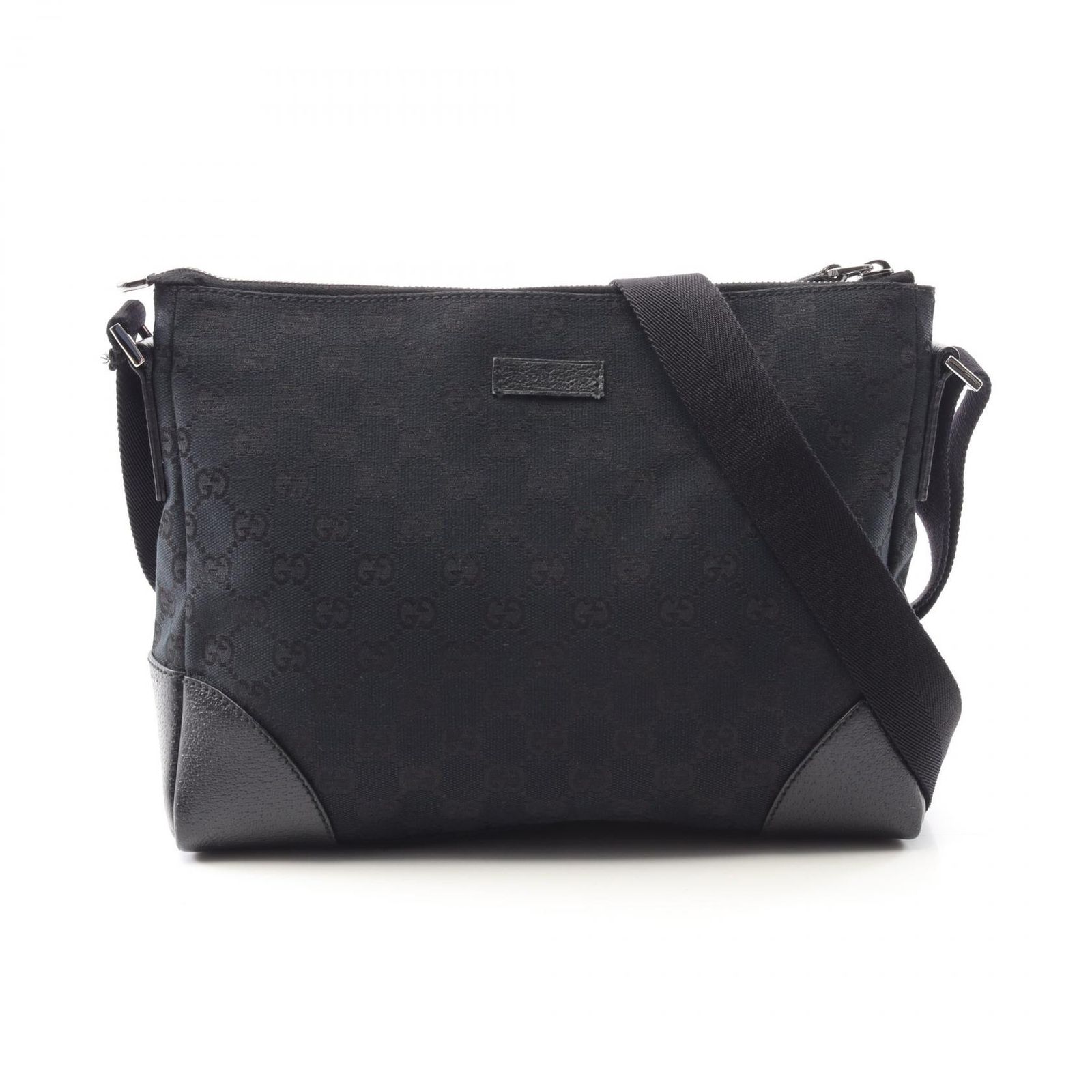 Gucci GGキャンバス レザー ショルダーバッグ 114273 GGキャンバス グッチ ショルダーバッグ GUCCI 斜めがけ GG
