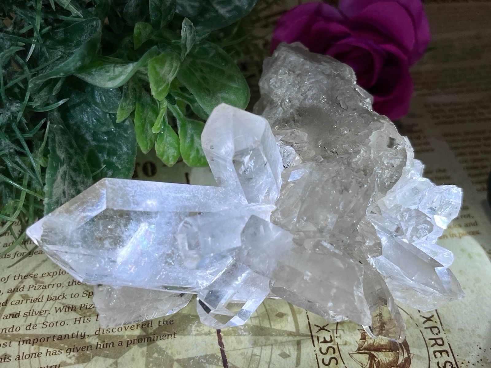 レインボー✨ ミナスジェライス州 トマスゴンサガ産　水晶　原石　クリスタル
