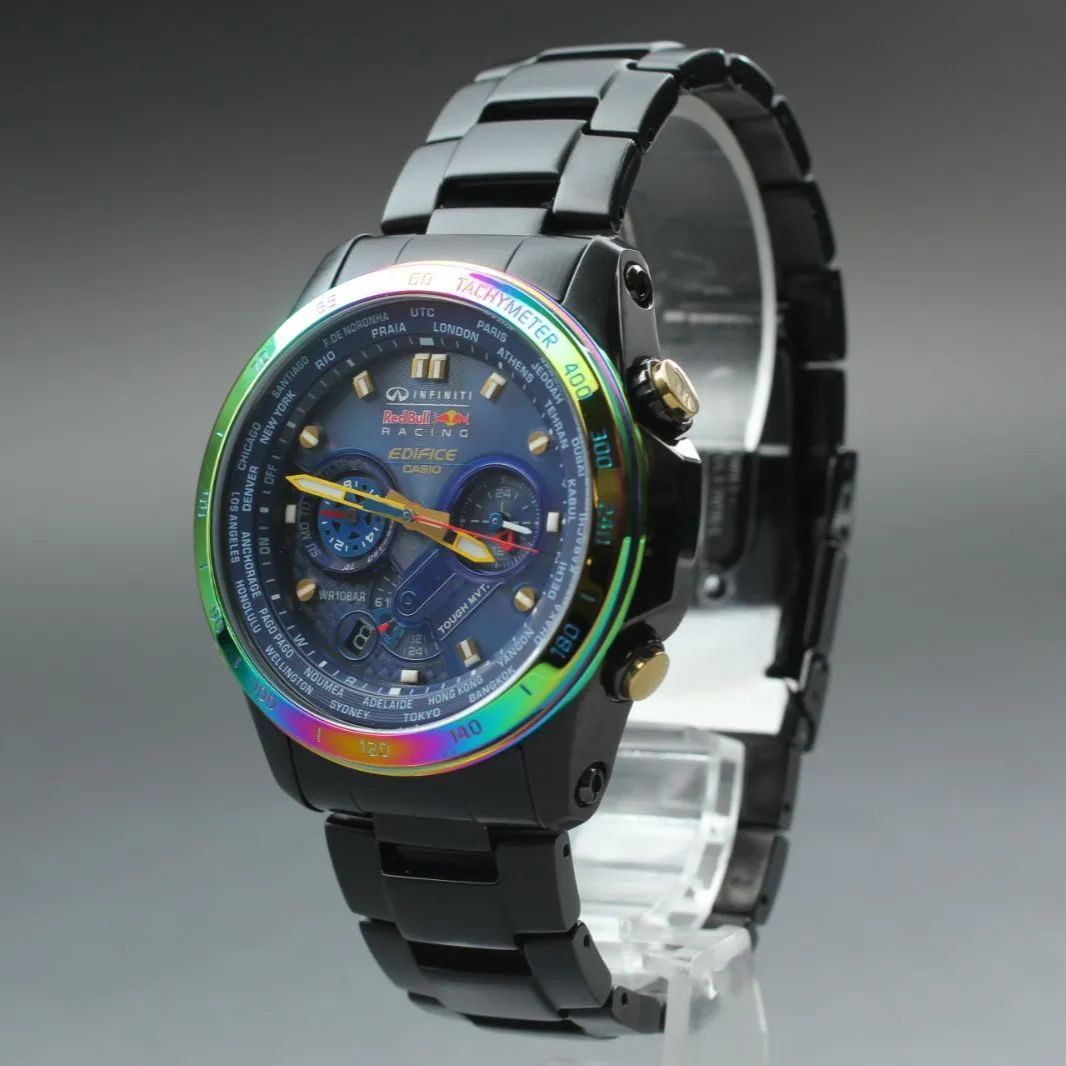 美品 CASIO カシオ EDIFICE EQW-T1010RB レッドブルレーシング 限定 
