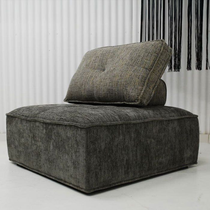 アウトレット 現品限り 一部送料無料 大 展示品 大人気 アイランドソファー ロータイプ 正方形 システムソファー グレー系 250904-ベリティー1.5ｐ-gy