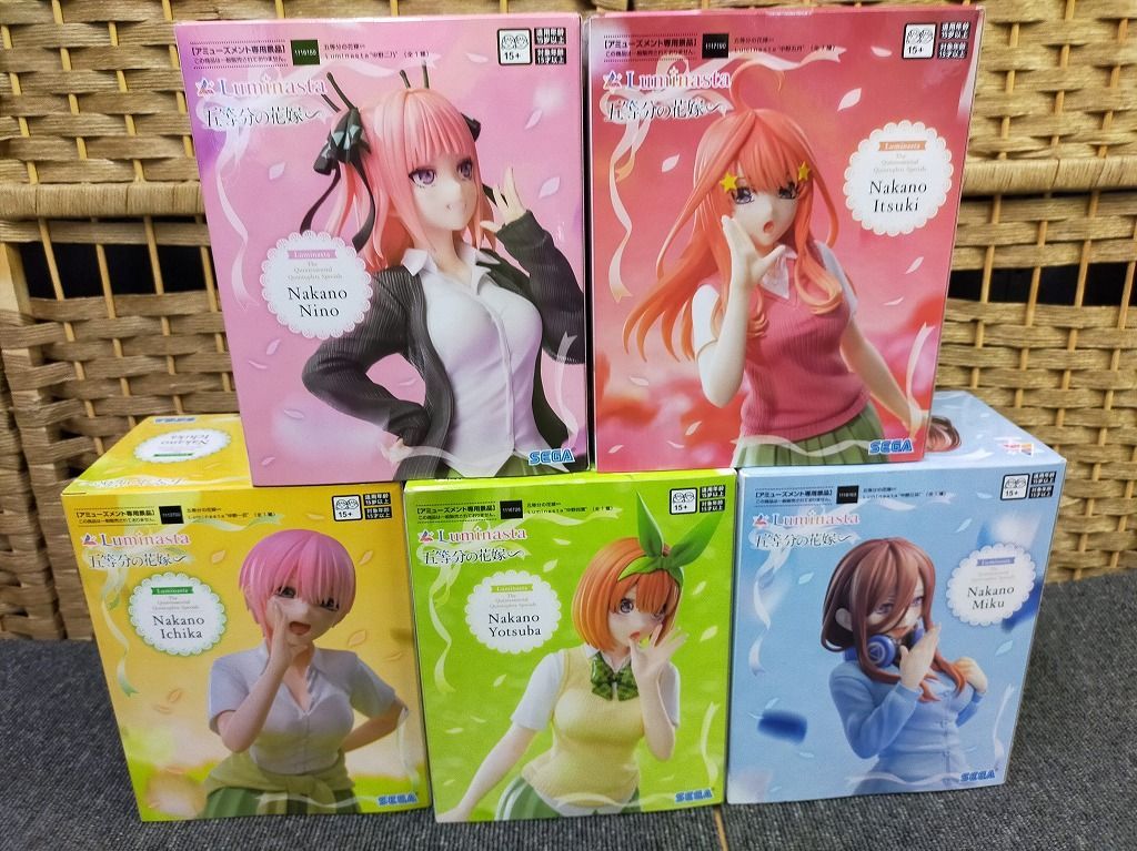 SEGA - 五等分の花嫁 Luminasta フィギュア 5種セット ☆ 五等分の花嫁∽ Luminasta “中野一花”｜プライズ・くじ・グッズ