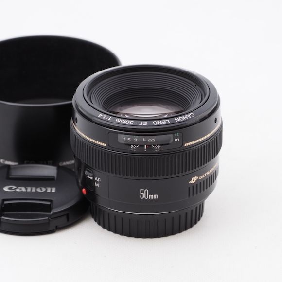 □Canon EF 50mm F1.4 USM 単焦点レンズ-