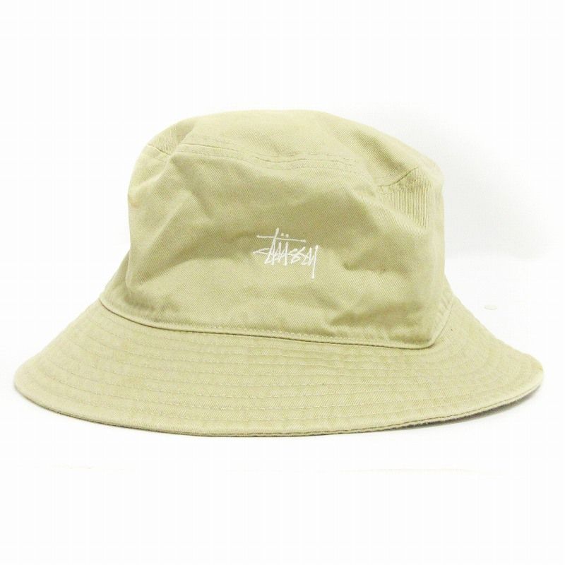ステューシー　stussy capz バケットハット ステューシー STUSSY CAPZ ハット バケット ロゴ刺繍 コットン