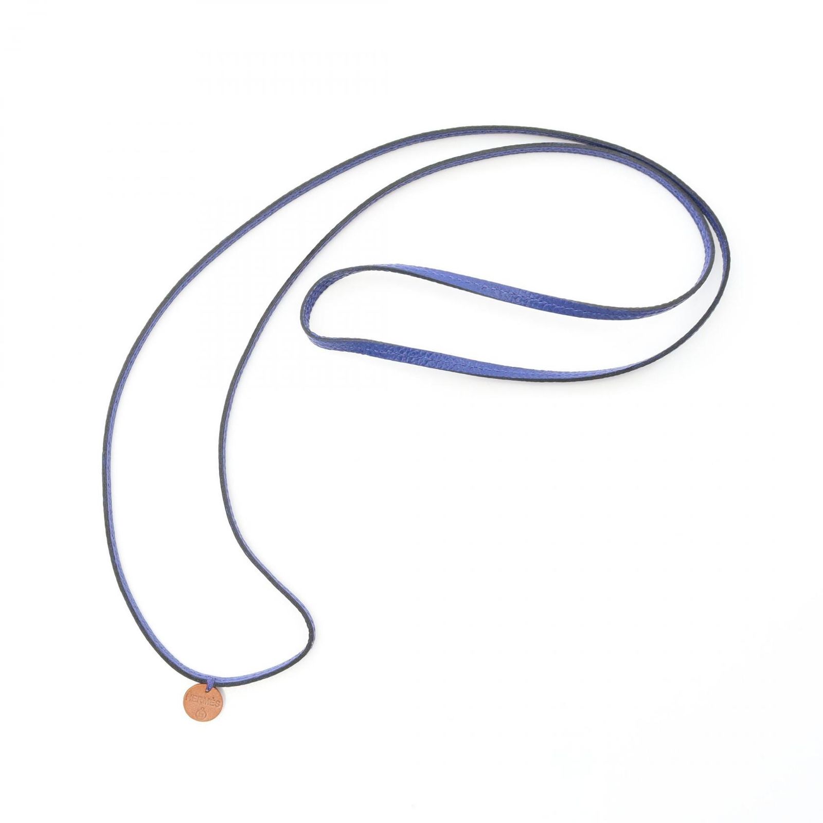 エルメス HERMES ネックレス プティアッシュ ラニエール ブルーエレクトリック ブルーエレクトリック その他 プティアッシュ ラニエール 革紐 ブルーエレクトリック レディース Used A