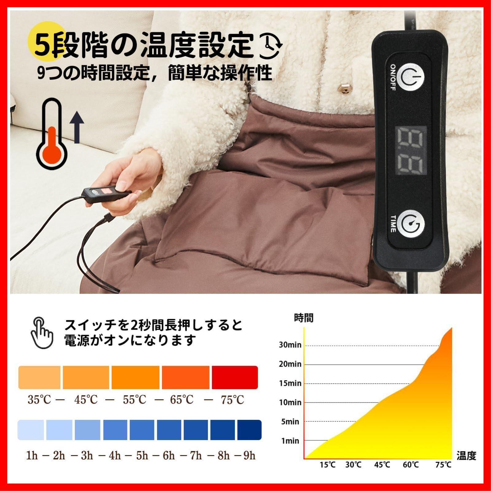 在庫セール】Vozuf 電気足温器 ホット脚入れヒーター 足温器 足温機 厚