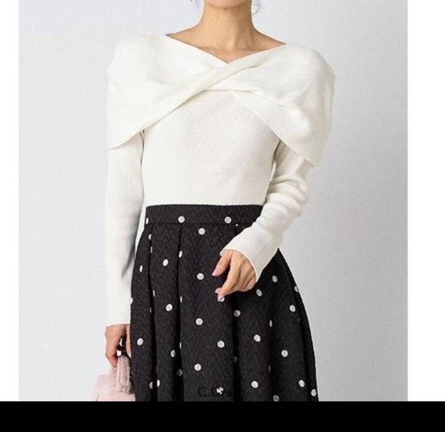 新品未使用 タグ付き CELFORD セルフォード ツイストケープリブニット