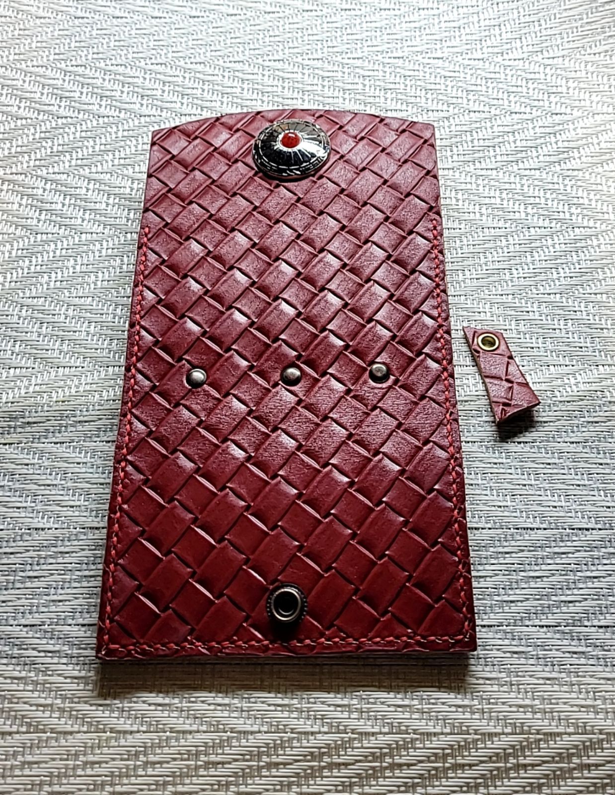 本革 根強い人気コインキャッチャー レザークラフト ハンドメイド 積み革技法を用いたユニーク