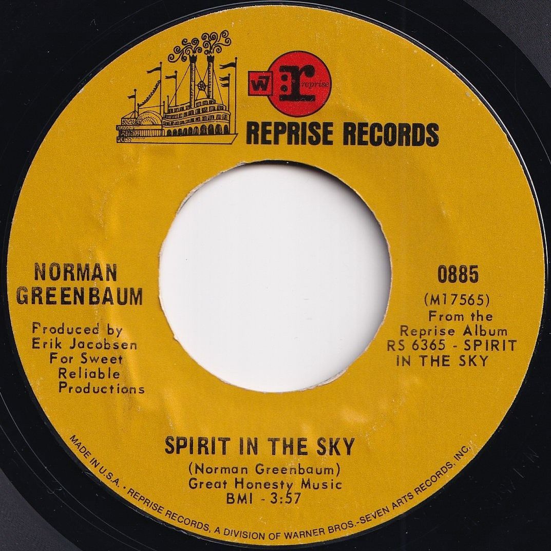 Norman Greenbaum Spirit In The Sky / Milk Cow Reprise US 885 206531 ...