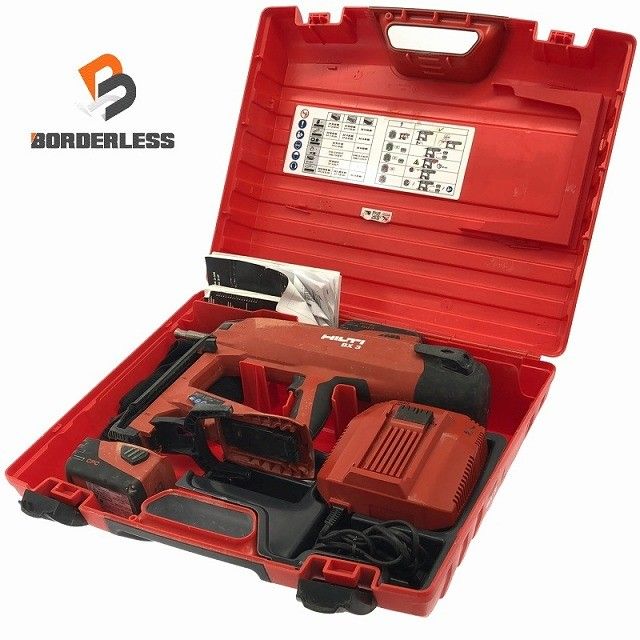 品 HILTI ヒルティ 充電式コンクリートネイラー BX3-ME-22 バッテリー2個 B 22|5.2 充電器 ケース付 充電式鋲打機