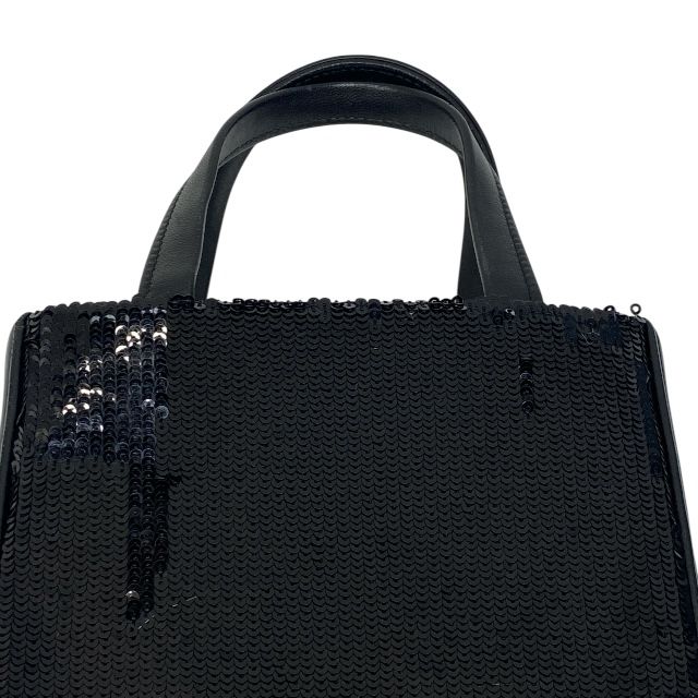 ミュウミュウ スパンコールミニトートバッグ チェーンショルダー