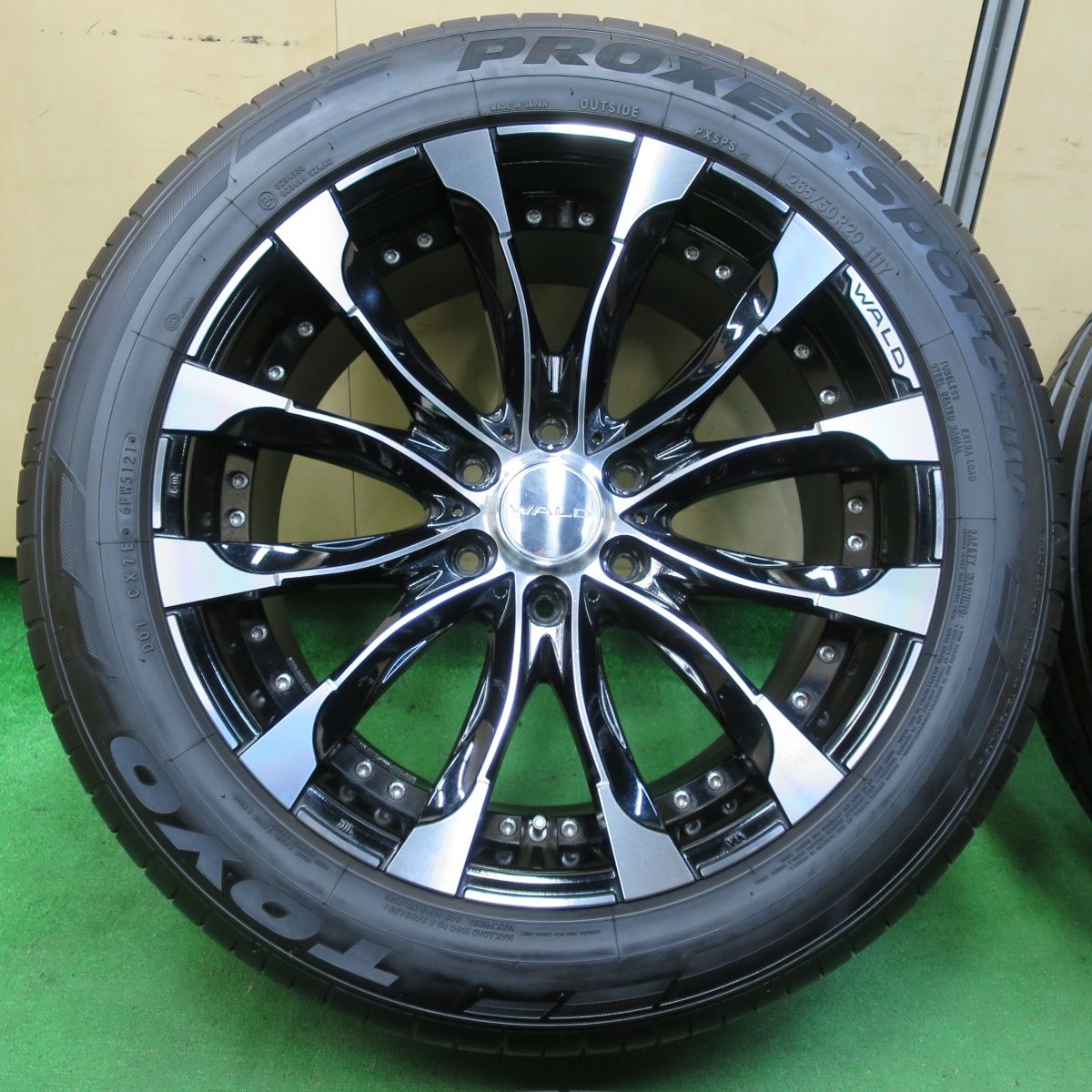 送料無料* バリ溝！23年！キレイ！9.5分☆WALD JARRET 265/50R20  