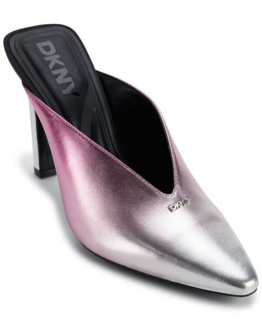 【送料無料】 ダナ キャラン ニューヨーク レディース パンプス シューズ Women's Cadena Slip On Mule Pumps Rose and Silver