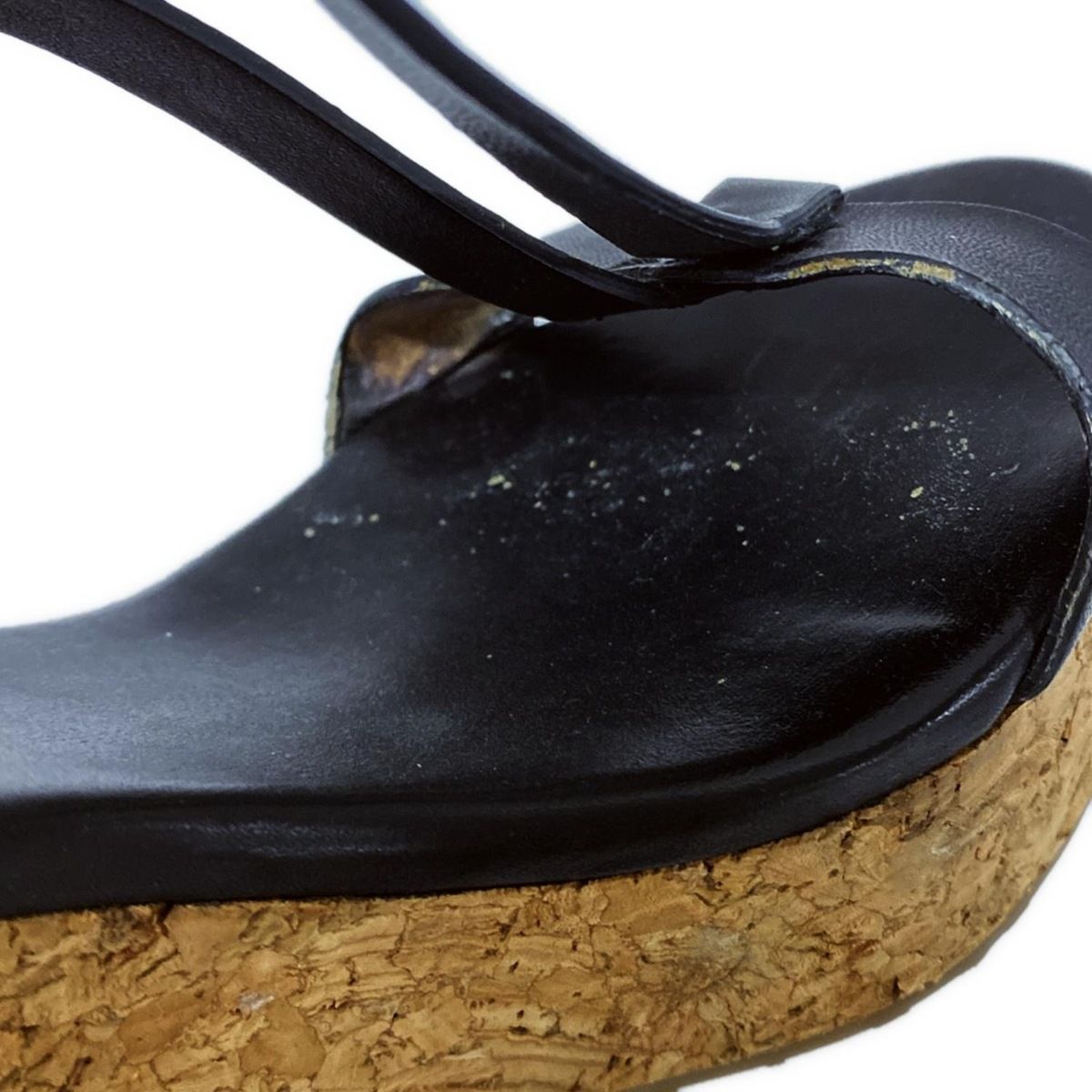 JIMMY CHOO ジミーチュウ　　ウェッジソール サンダル　　ブラック　36 JIMMY CHOO(ジミーチュウ) サンダル 36 レディース - 黒
