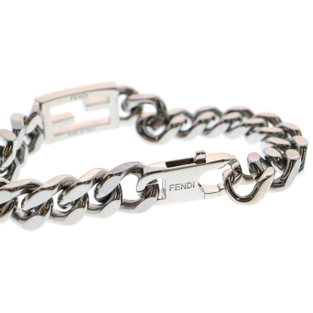 FENDI (フェンディ) バゲット チェーン ブレスレット シルバー