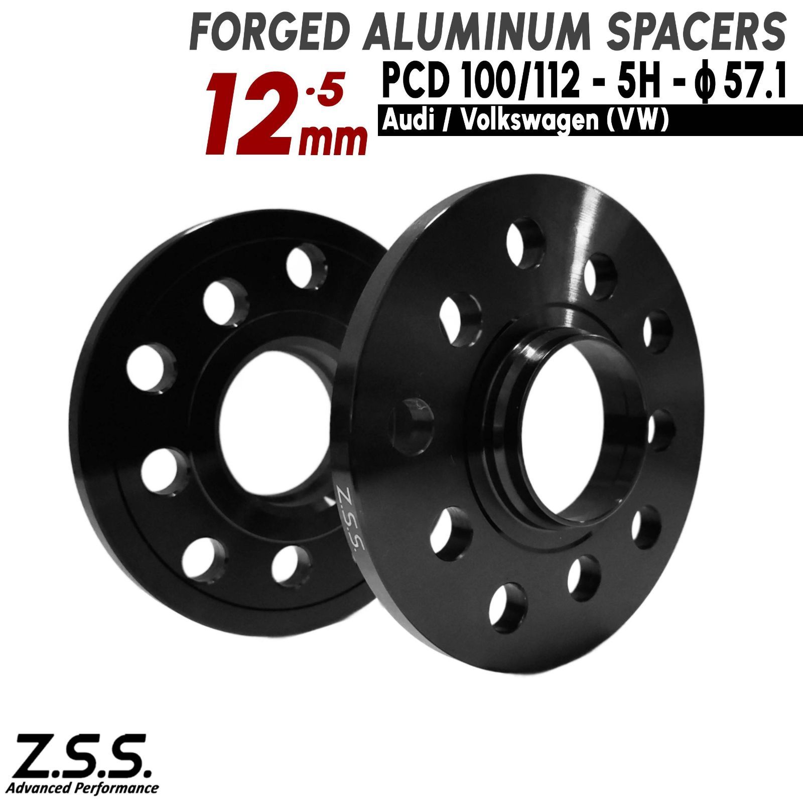 Z.S.S. AP アウディ AUDI S3 8Y 8V 8P 3BA-GYDNFF ABA-8VDJHF ABA-8VCJXF ABA-8PCDLF 12mm スペーサー PCD112 5穴 5x112 ハブ径 57.1φ