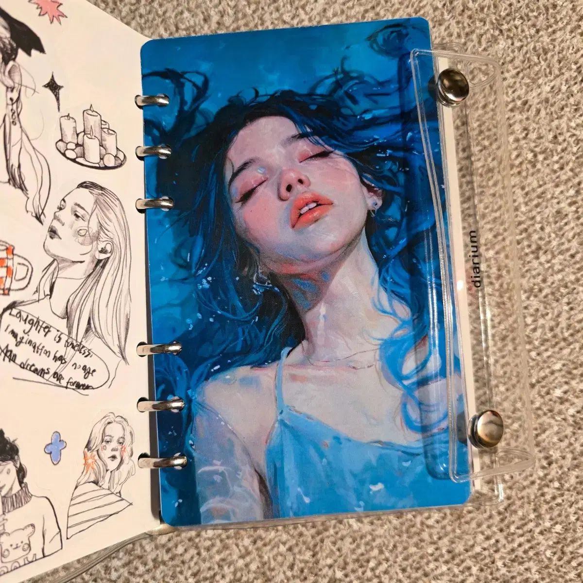 ダイアリューム 6穴 ダイアリーカバー+ 現世 セービングバインダー リフィル 5種 まとめ