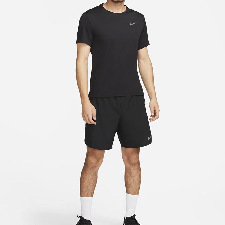 ナイキ nike Dri-FIT UV マイラー ランニングTシャツ 半袖 メンズ 男性【dv9316-010】陸上・ランニング用品 XL  (010)ブラック メルカリ