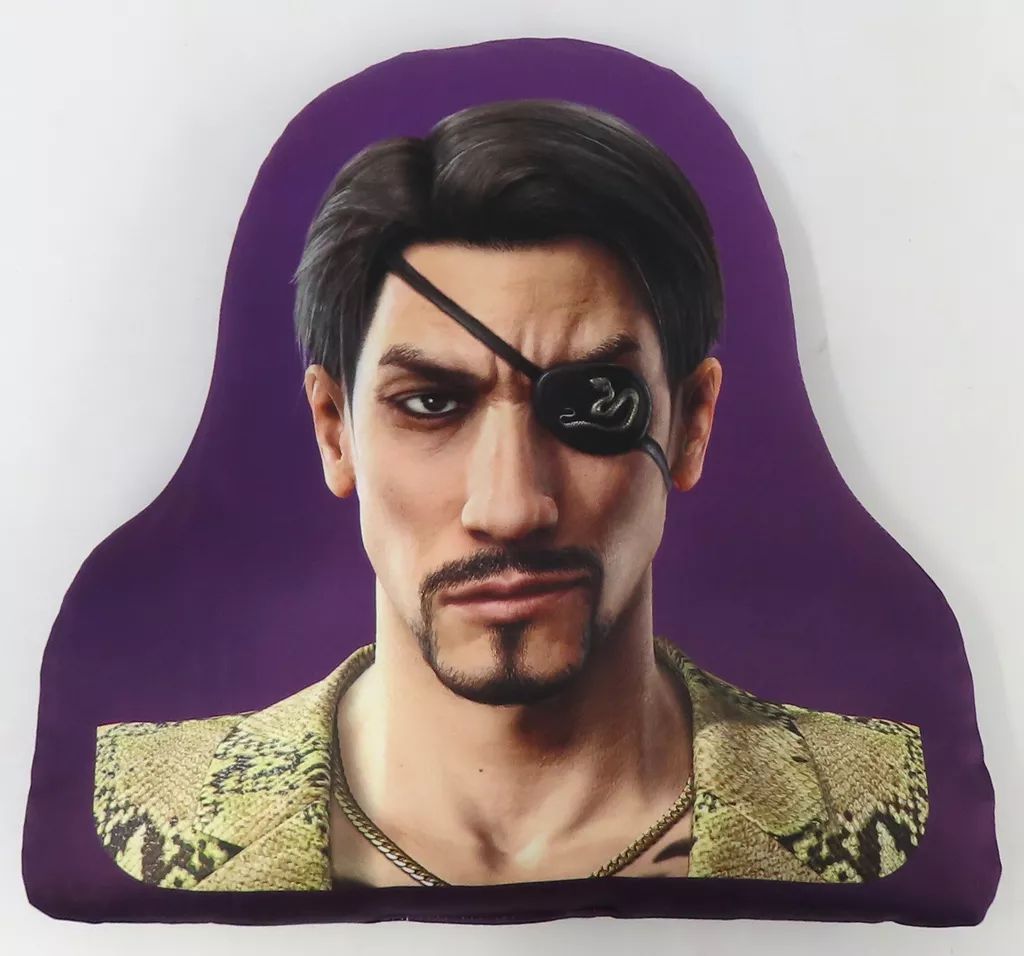 中古】クッション・本体 真島吾朗 ガン見フェイスクッション 「龍が