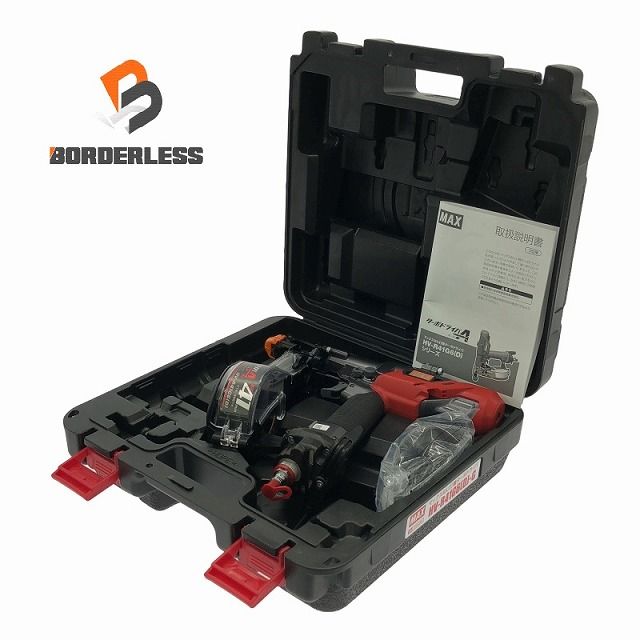MAX マックス ねじ打機 ターボドライバ HV-R41G6 D -G 4モード搭載 エアダスタ機構 ケース付 ビス打ち機 グレー 106852