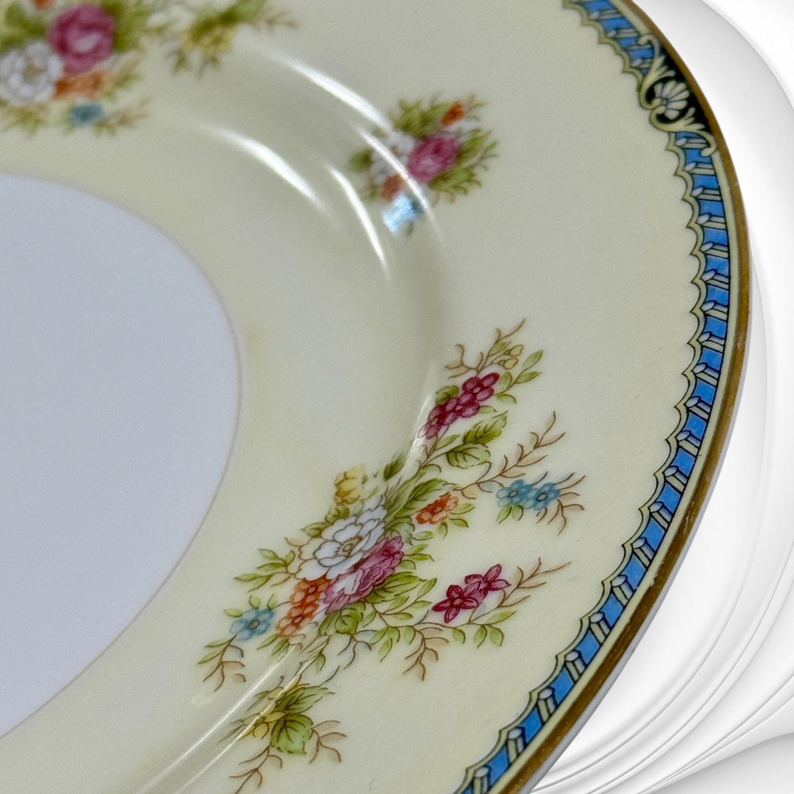 ノリタケ皿 ヴィンテージ ニナリッチ ノリタケ 大皿とケーキ皿5枚セット 昭和ヴィンテージ