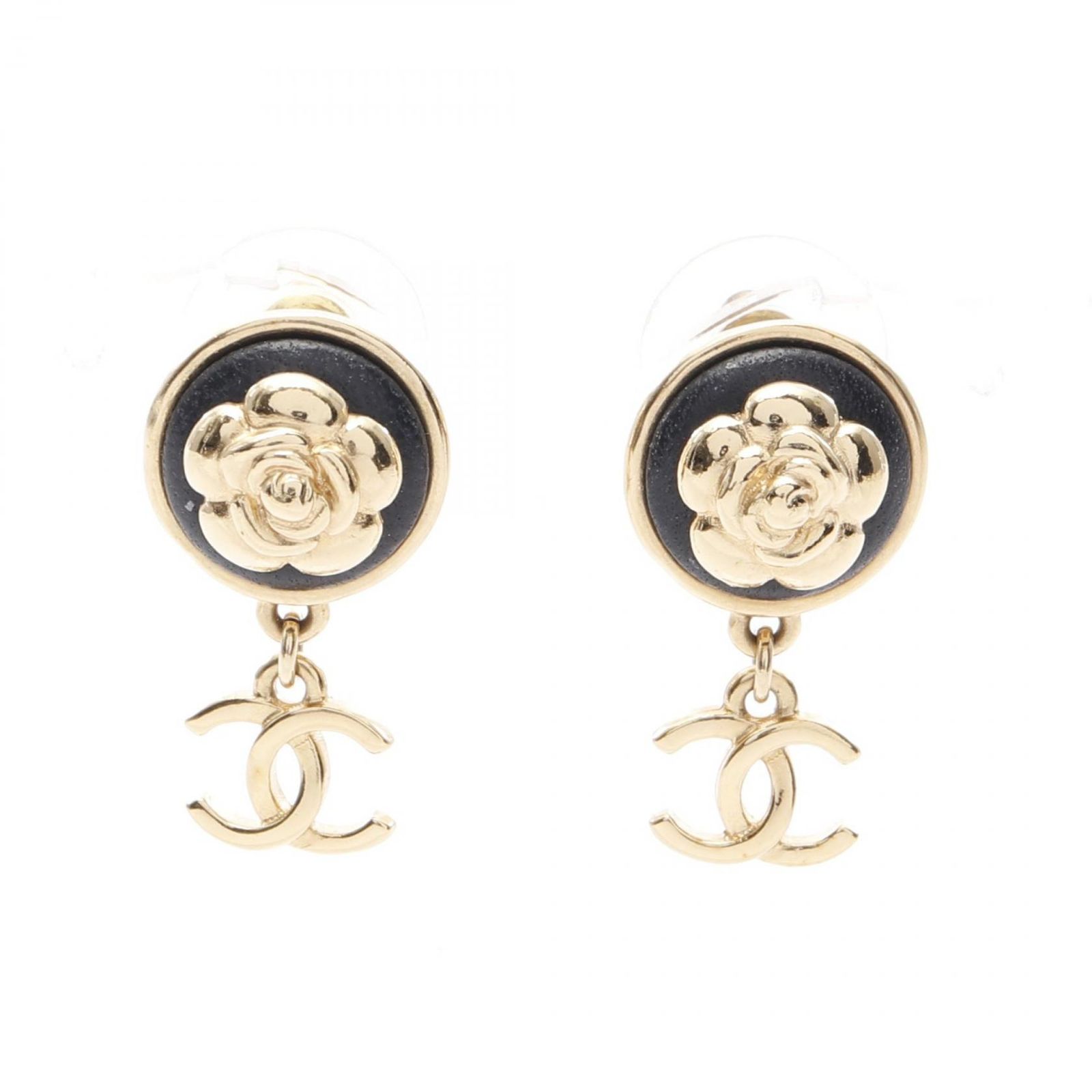 シャネル CHANEL ピアス ココマーク カメリア I22A GP（ゴールド