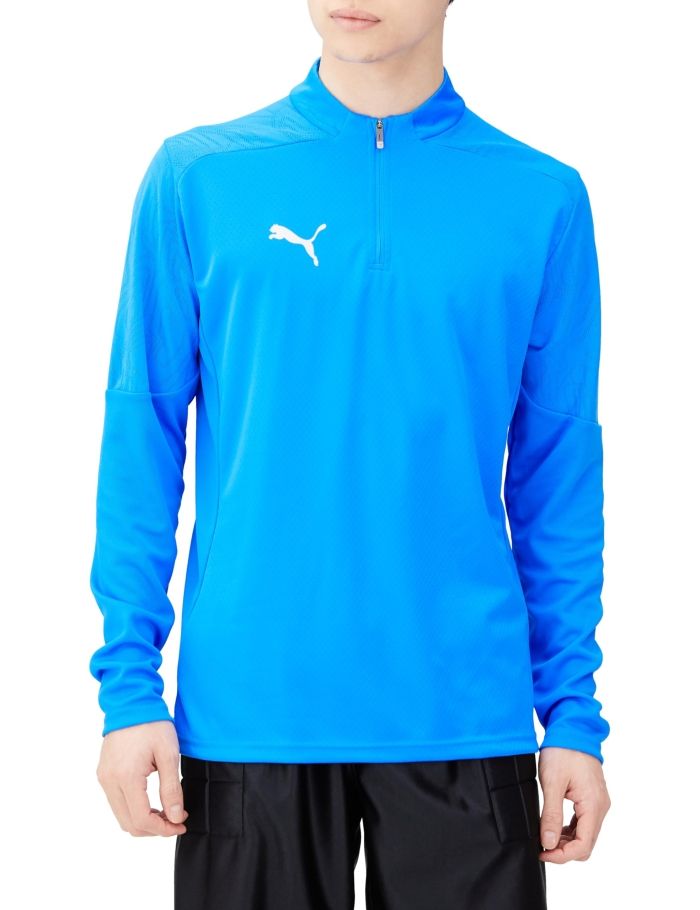 【新品・5営業日で発送】PUMA プーマ TEAMFINAL_トレーニング_1／4 (659366) 色 : IGNITE_BLUE サイズ : L 