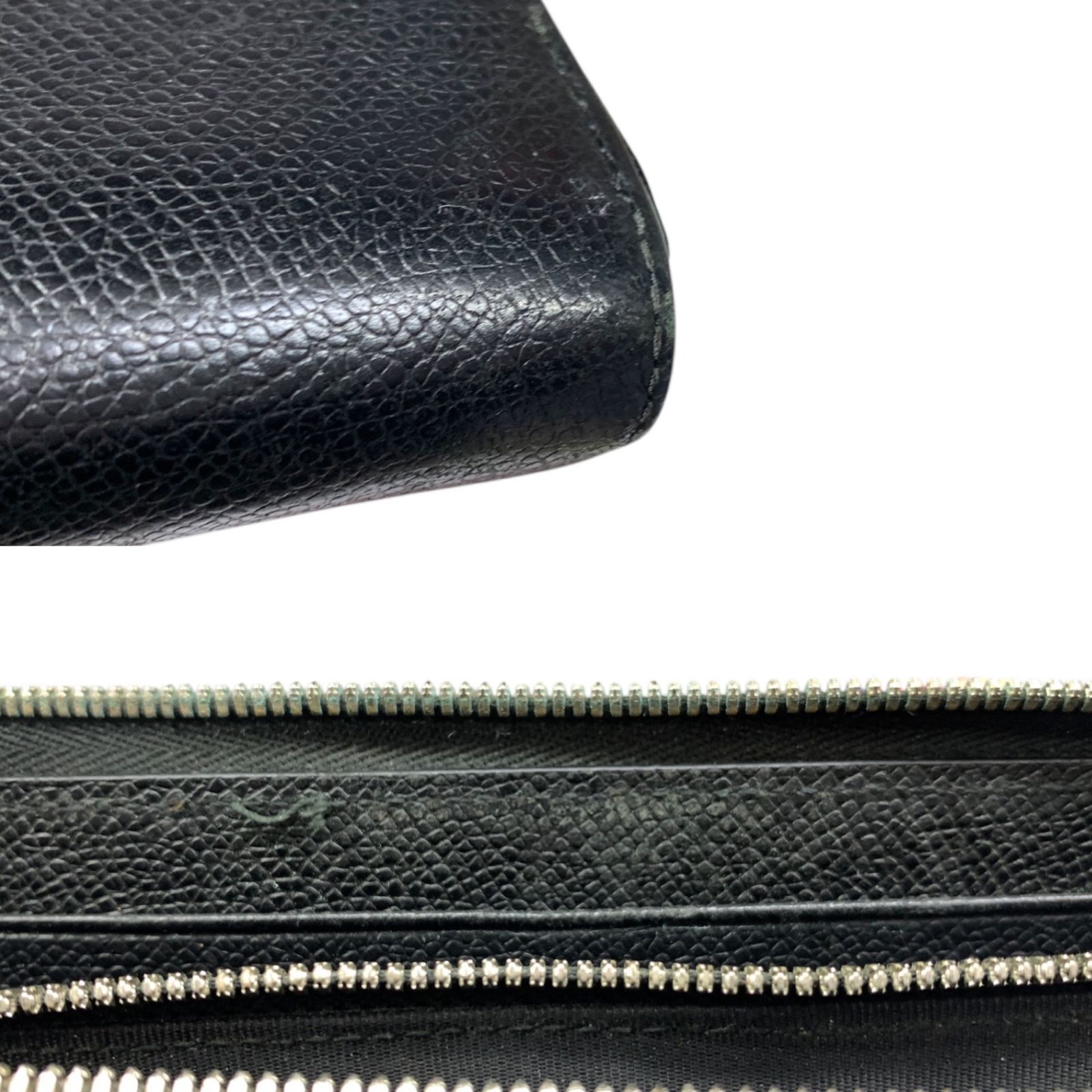 BALLY (バリー) ラウンドファスナー レザー 長財布 ブラック