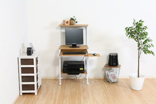 ★na☆品 シンプルPCデスク フィット BR/NA 66741/66740 - メルカリ