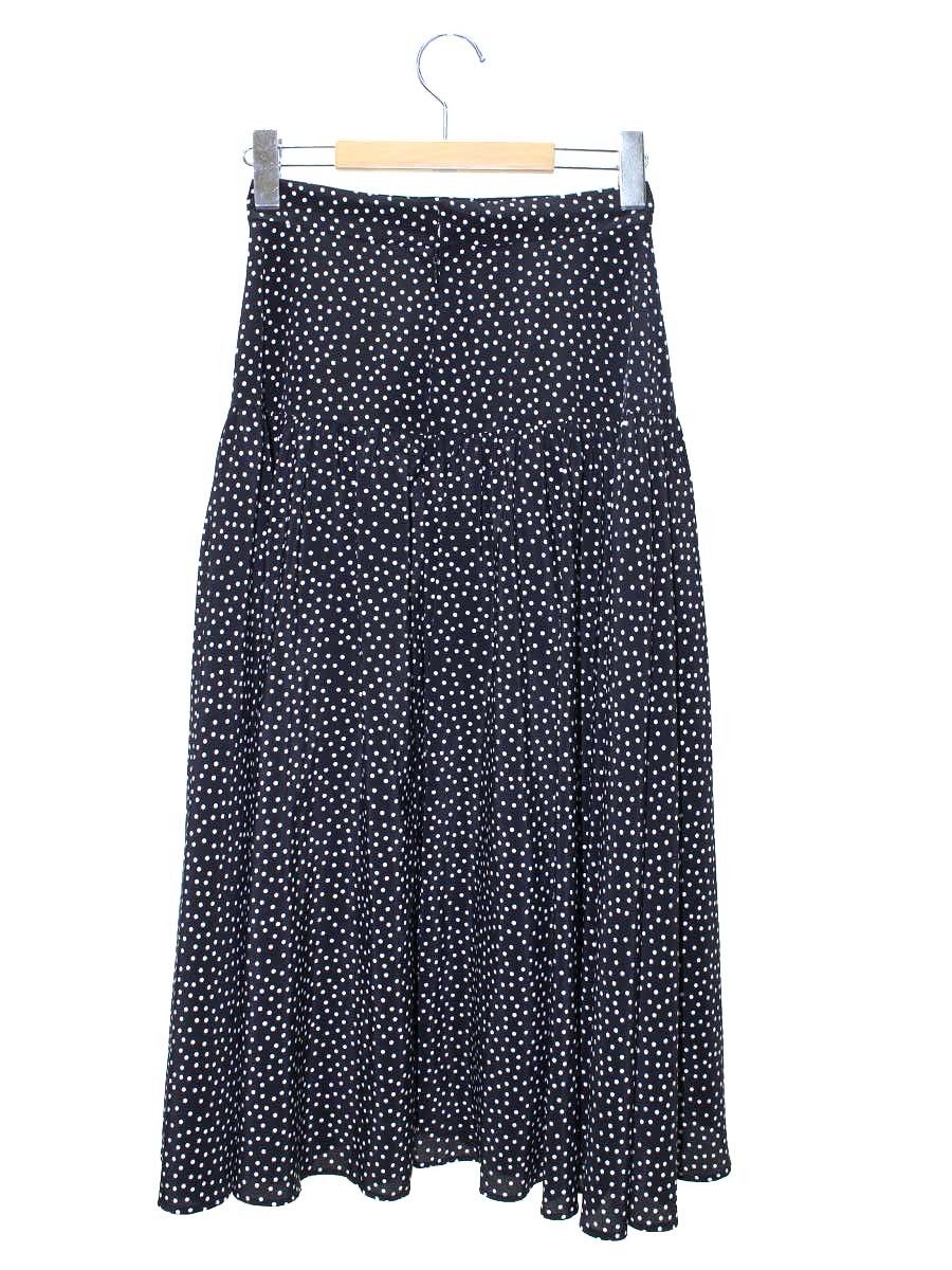 アベニールエトワール S440-017 スカート 34 ブラック ドット  