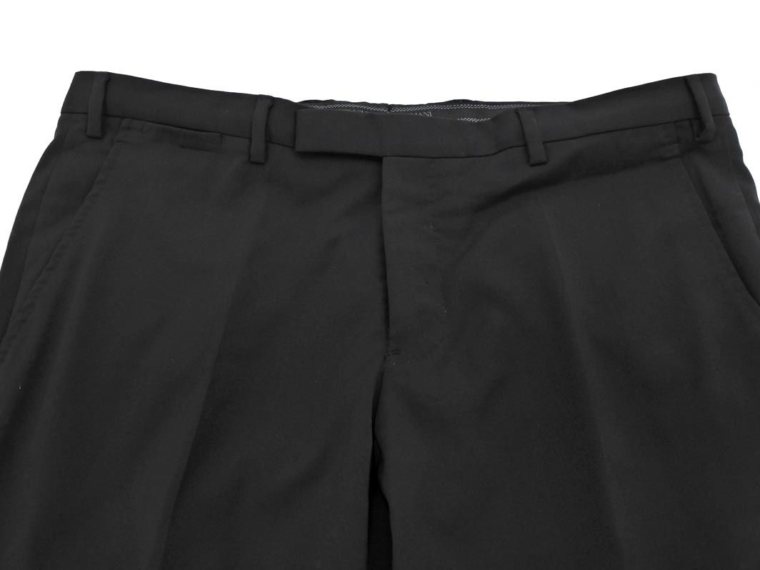 EMPORIO ARMANI スラックスパンツ 50 ネイビー 極美品エンポリオアルマーニ手洗い可city lineスラックス 50