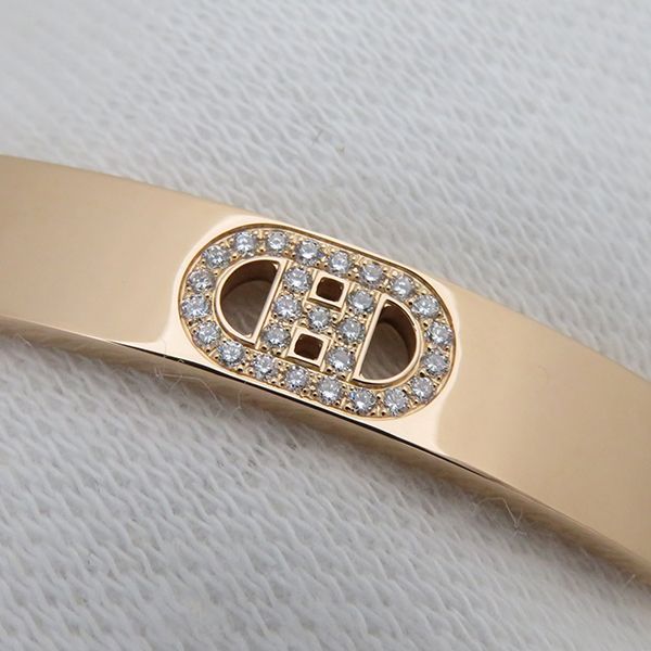 エルメス　K18PG ダイヤモンド　Hダンクル　バングル ブレスレット エルメス K18PG ダイヤモンド Hダンクル バングル ブレスレット 楽天