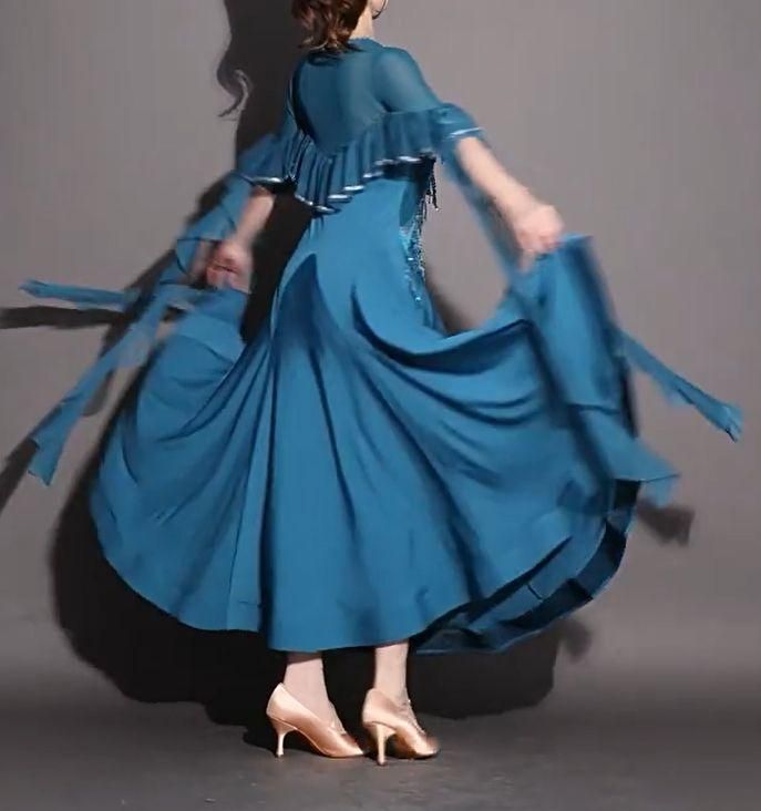 社交ダンスドレス スタンダードドレス 競技 デモ用 ルンバ オーダー