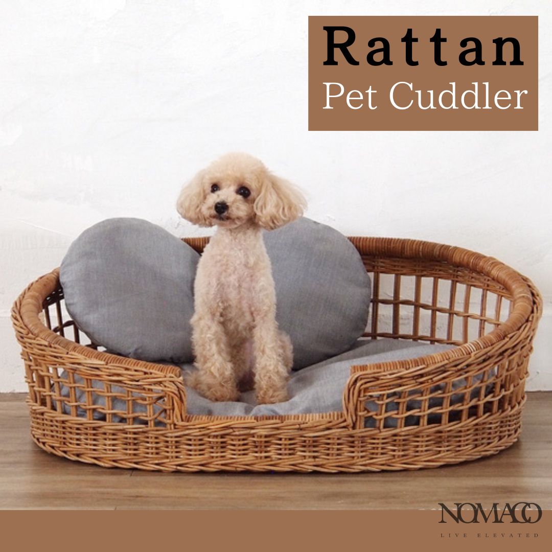 ラタン ペットカドラー 犬猫兼用 ペットベッド ペットマット 2704