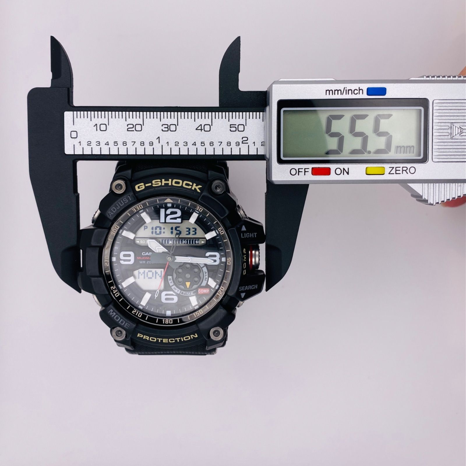 美品 CASIO G-SHOCK GG-1000-1AJF MUDMASTER マッドマスター 方位.温度計 搭載 ツインセンサーモデル アナデシ ブラック Gショック T297）美品 稼動品 CASIO カシオ G-SHOCK ジーショック MASTER OF G