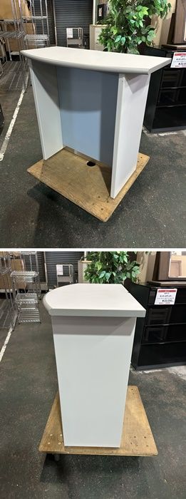 一部地域 内田洋行 受付カウンター ハイカウンター ナチュラルグレー×ブルー F-NA-829-1023A