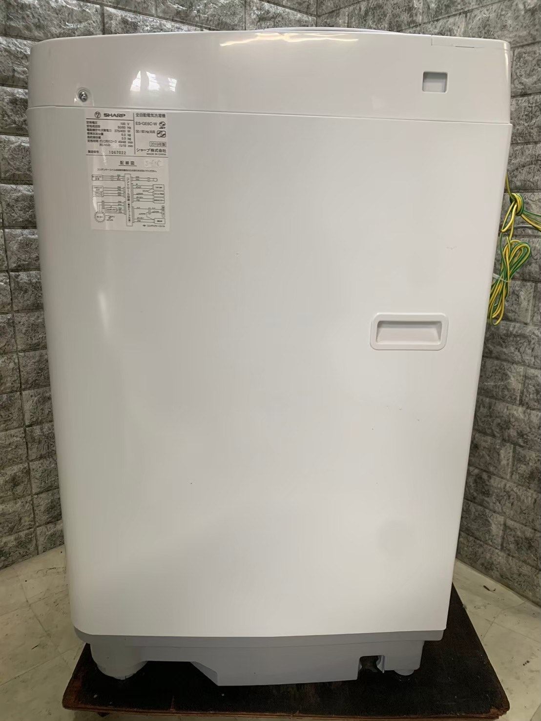 大阪送料無料☆3か月保障付き☆洗濯機☆2019年☆シャープ☆6kg☆ES  