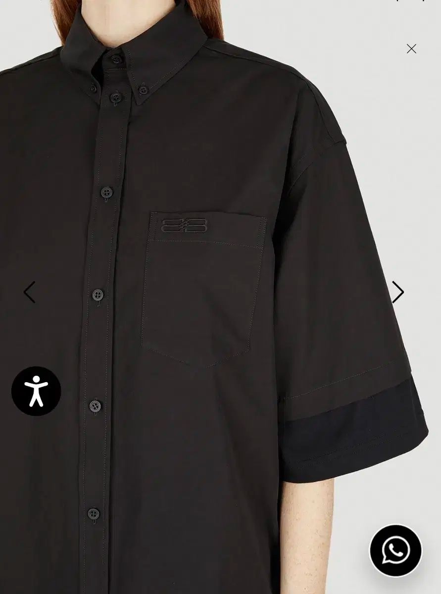 105 BALENCIAGA バレンシアガ BB ロゴ ライナー 半袖シャツ