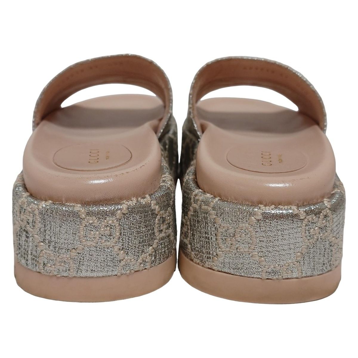 GUCCI(グッチ) サンダル 37 レディース GG柄/プラットフォーム