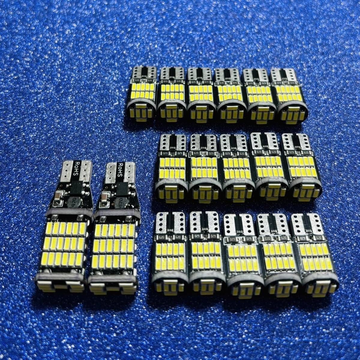 爆光18個セット！クラウン アスリート GRS200系 T10 LED ホワイト スモール ポジション ナンバー灯 バックランプ ルームランプ カスタム パーツ 車検対応