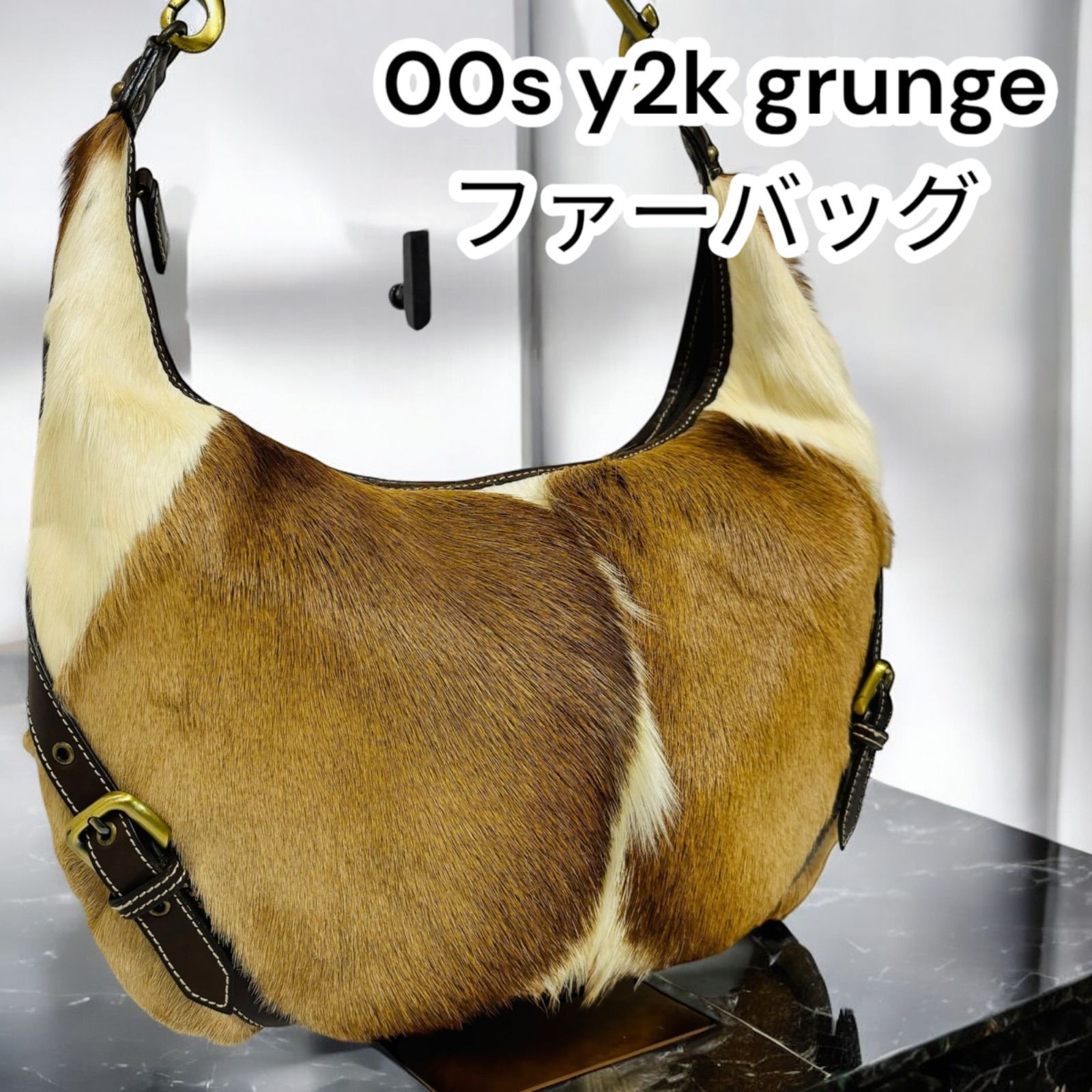 y2k ファー バッグ 平成ギャル 令和ギャル grunge PEAKS PEAK ピーク 