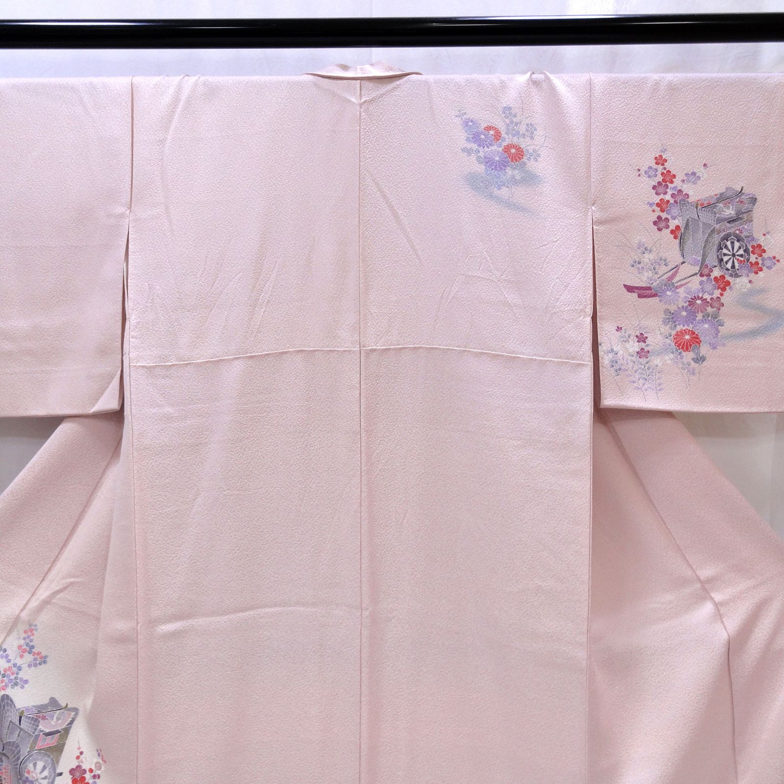 未着用 金駒刺繍 金彩 菊花 遠山 訪問着 着物 013a p （未着用金